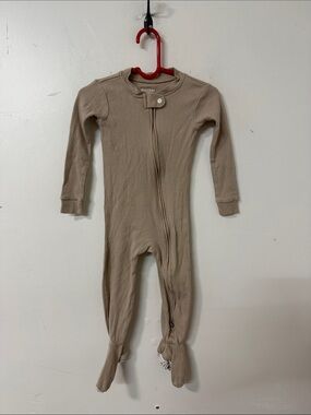 Burt's Bees Baby Tan Footed One-Piece Zipper Sleeper